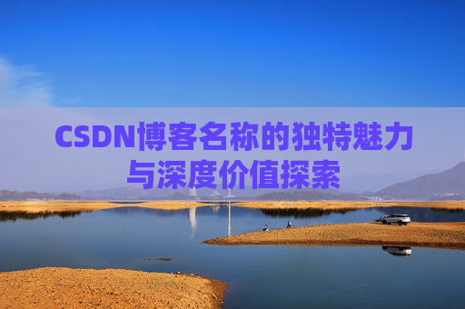 CSDN博客名称的独特魅力与深度价值探索
